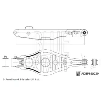 Bras de liaison, suspension de roue arrière gauche BLUE PRINT OEM 4874042020