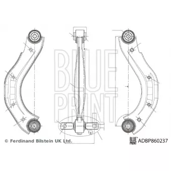 Bras de liaison, suspension de roue arrière gauche BLUE PRINT OEM 52400SNAA00