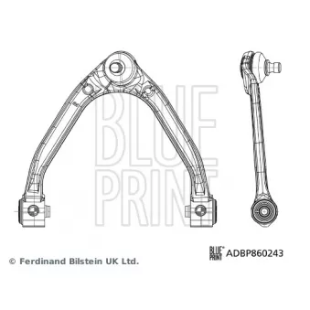 BLUE PRINT ADBP860243 - Bras de liaison, suspension de roue avant droit