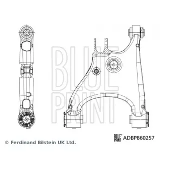 BLUE PRINT ADBP860257 - Triangle ou bras de suspension (train arrière)