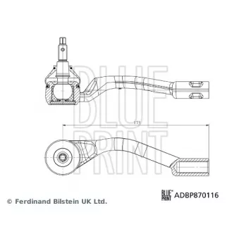 Rotule de barre de connexion avant gauche BLUE PRINT ADBP870116