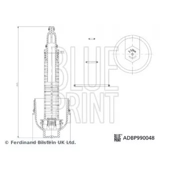 Couvercle, boîtier du filtre à huile BLUE PRINT ADBP990048