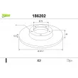 VALEO 186202 - Jeu de 2 disques de frein avant