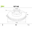 VALEO 197148 - Jeu de 2 disques de frein avant