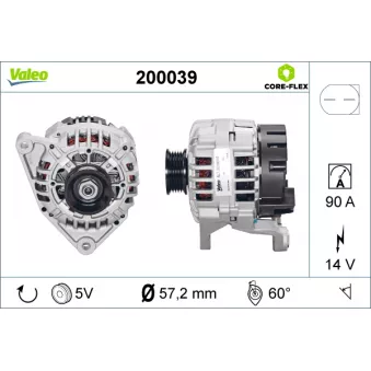Alternateur VALEO OEM 038903018E