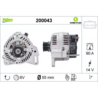 Alternateur VALEO OEM 028903025P