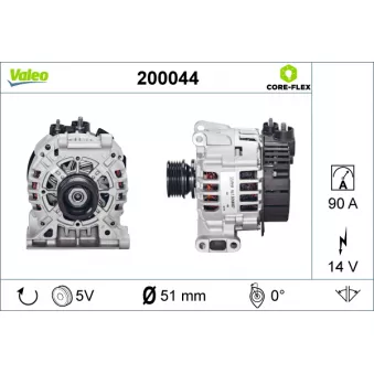 Alternateur VALEO OEM A010154380280