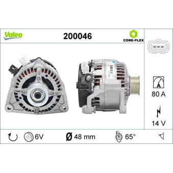 Alternateur VALEO OEM 1301496