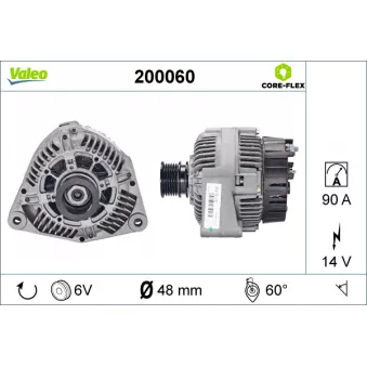 Alternateur VALEO OEM 0101544602
