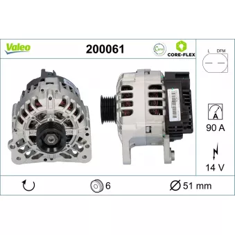 Alternateur VALEO 200061