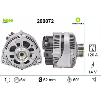 Alternateur VALEO OEM 5705FG