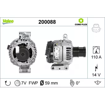 Alternateur VALEO OEM 1498518