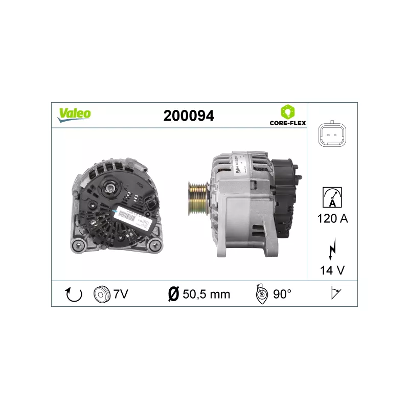 Alternateur VALEO 200094 - Visuel 1