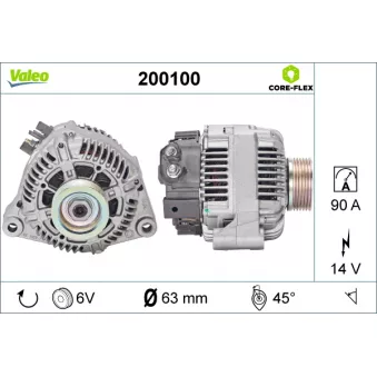 Alternateur VALEO OEM 5705R6