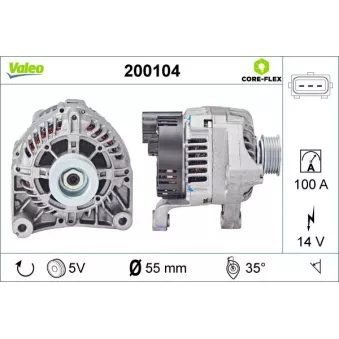 Alternateur VALEO OEM YLE000260E