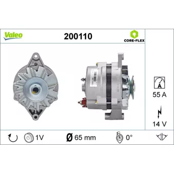 Alternateur VALEO OEM 1204149