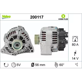 Alternateur VALEO OEM 5701C2