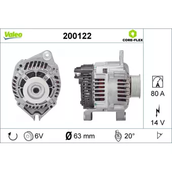 Alternateur VALEO 200122