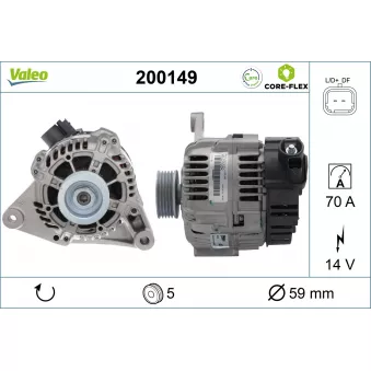 Alternateur VALEO OEM 57055Z