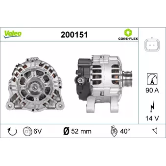 Alternateur VALEO OEM 57056E