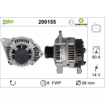 Alternateur VALEO OEM 8200064685