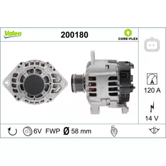 Alternateur VALEO OEM 8200159642