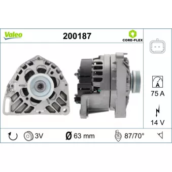 Alternateur VALEO OEM 8200060816