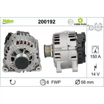 Alternateur VALEO OEM 9665617780