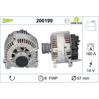 Alternateur VALEO OEM 03G903023X