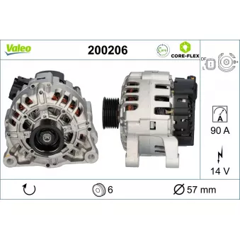 Alternateur VALEO OEM 5702K2