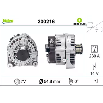 Alternateur VALEO 200216