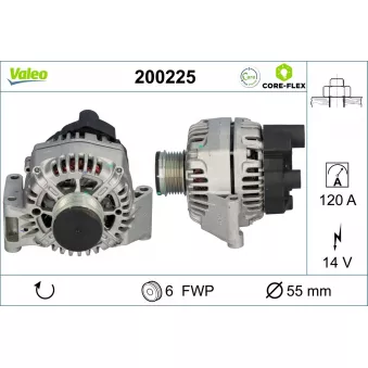 Alternateur VALEO OEM 51854912