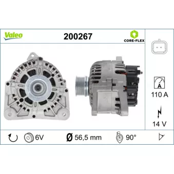 Alternateur VALEO OEM 8200323126