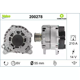 Alternateur VALEO OEM 8200660057