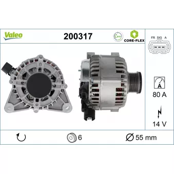 Alternateur VALEO OEM 3S6T10300AC