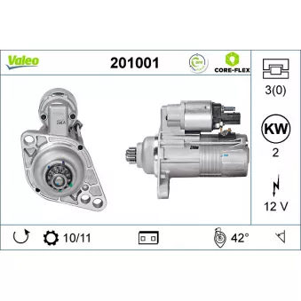Démarreur VALEO OEM 02Z911023FX