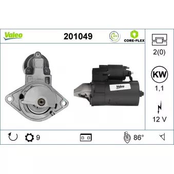Démarreur VALEO OEM 6202007