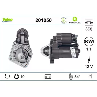 Démarreur VALEO OEM RM2S6U11000DC