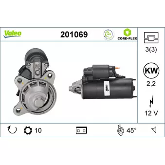 Démarreur VALEO OEM R98AB11000AC