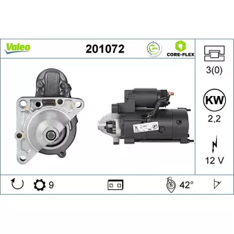 Démarreur VALEO OEM 7701067297