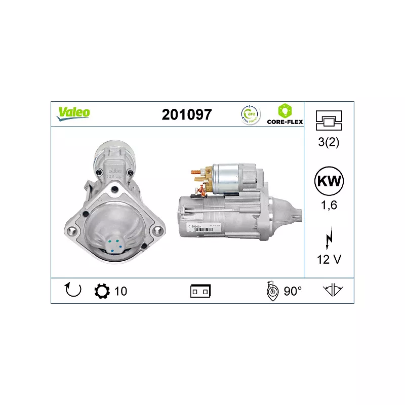 Démarreur VALEO 201097 - Visuel 1