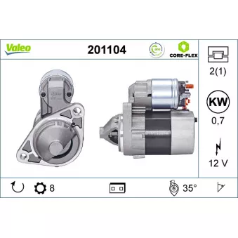 Démarreur VALEO OEM 23300AX00C