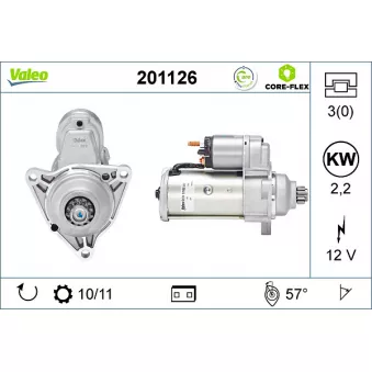 Démarreur VALEO OEM 02B911023A