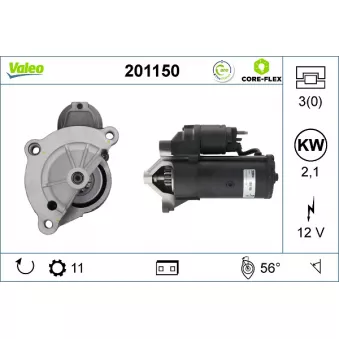 Démarreur VALEO OEM 5802H7