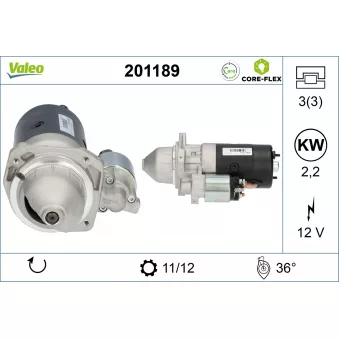 Démarreur VALEO OEM 580249