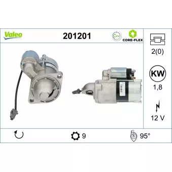 Démarreur VALEO OEM 96627034