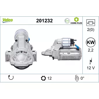 Démarreur VALEO OEM BK3T11000FA