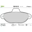 VALEO 301012 - Jeu de 4 plaquettes de frein avant