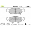 VALEO 301045 - Jeu de 4 plaquettes de frein avant