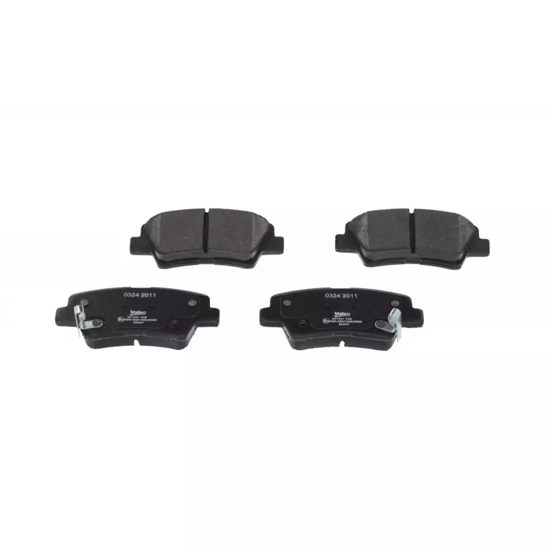 Jeu de 4 plaquettes de frein arrière VALEO 301301 - Visuel 1